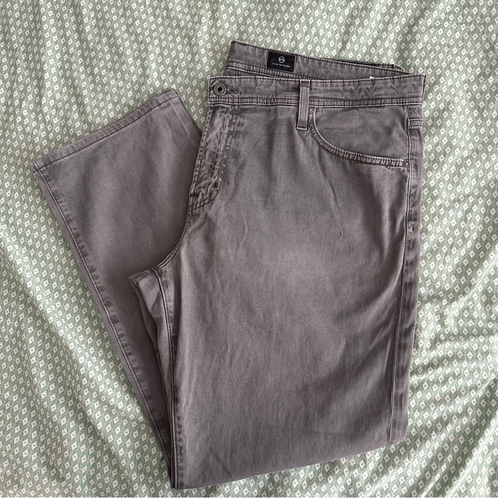 AG Graduate SUD Sueded Tailored Leg in Folkestone Grey - Picture 6 of 12